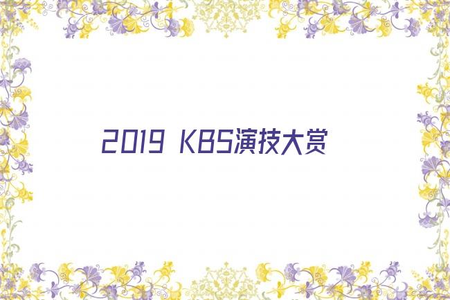 2019 KBS演技大赏剧照